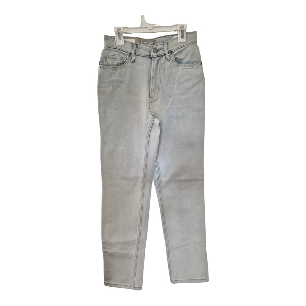 Everlane The Original Cheeky Jean Womens 24 Light Wash High Rise Straight NWT